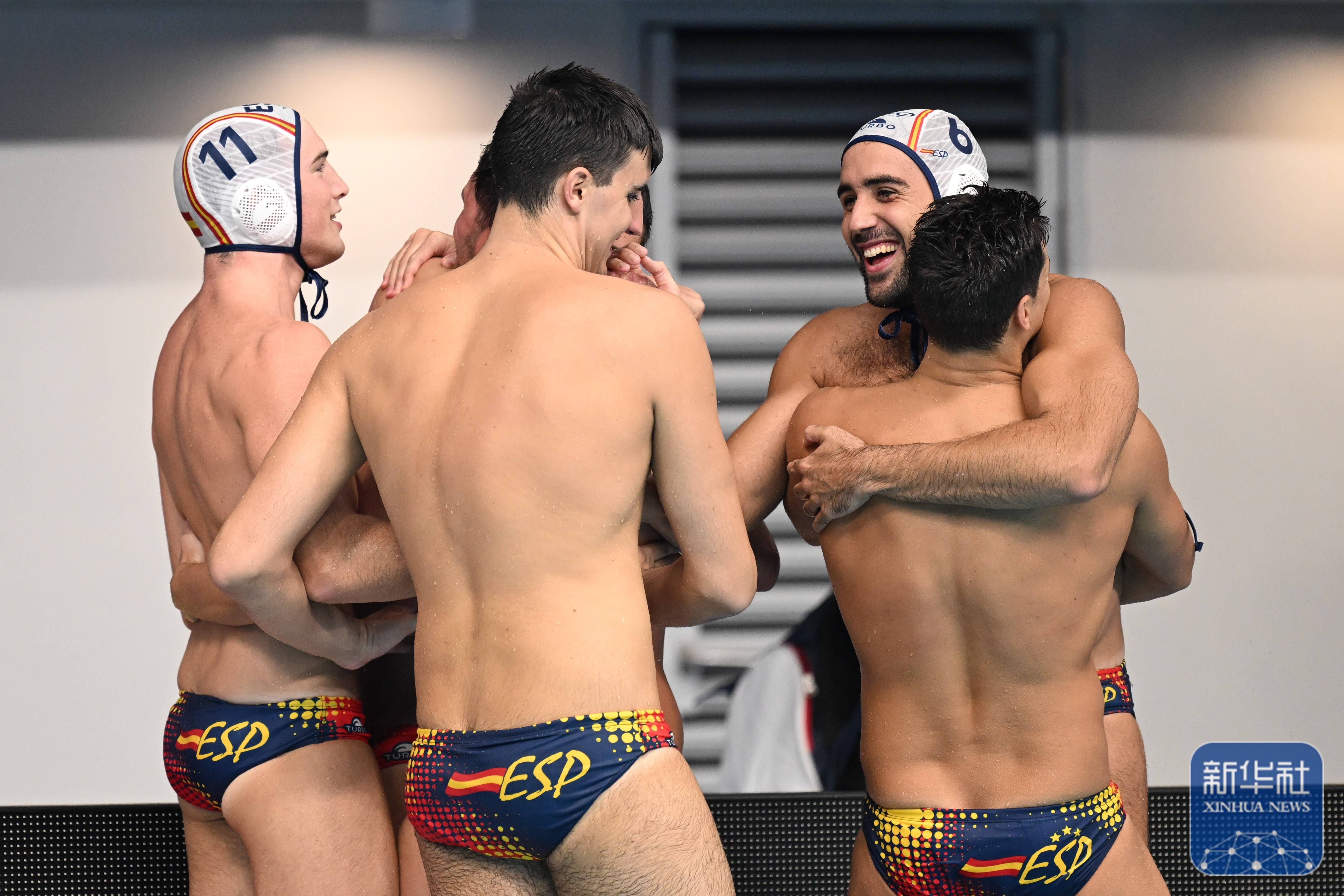 游泳世锦赛丨西班牙队获得男子水球冠军